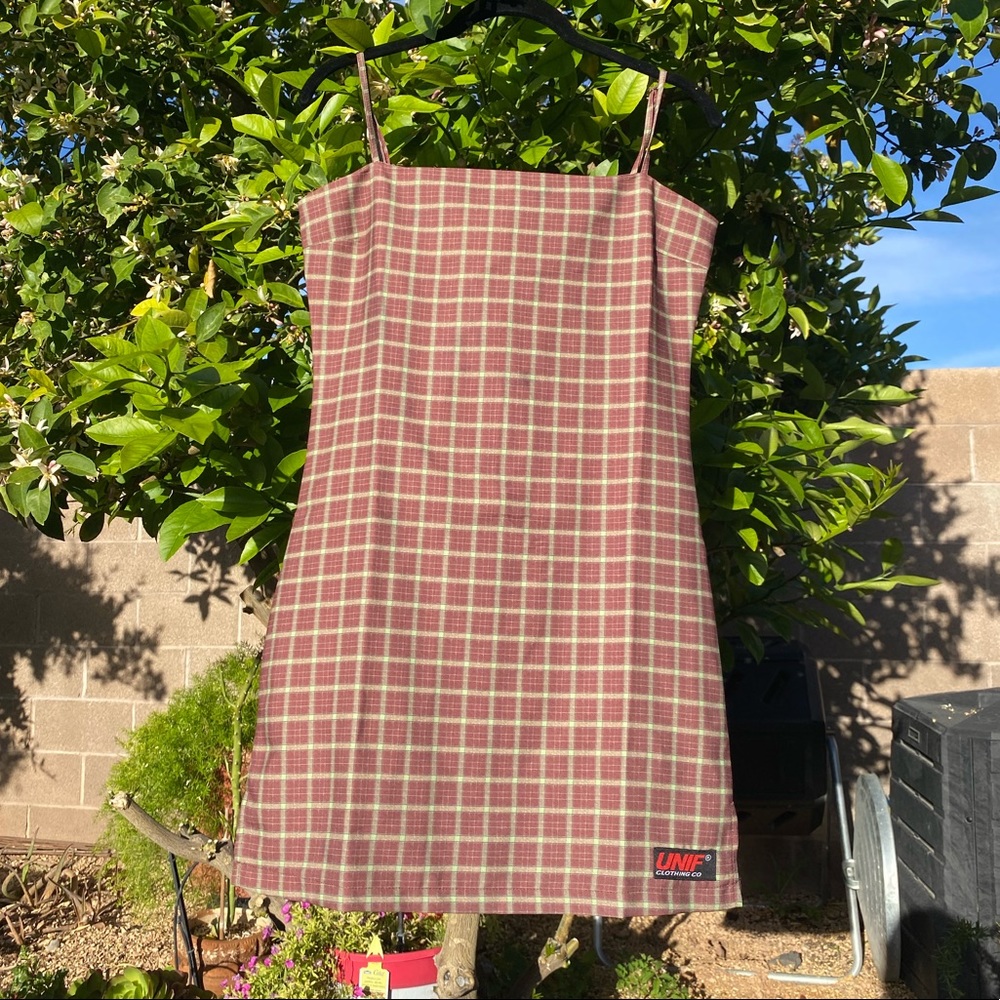 Checkered Plaid Tartan Fitted Mini Dress Pinstripe